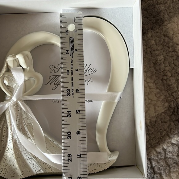 BNIB Wedding picture frame ivory silver fits 5x7 photo - Picture 5 of 5